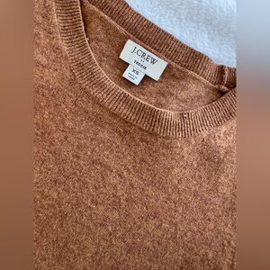 J.Crew Women Crewneck Sweater in Rich Caramel Brown XS